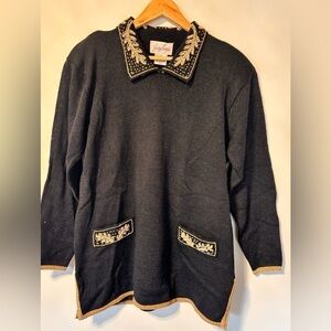 Jocelyn Smith - Vintage Embellished Bedazzled Sweater